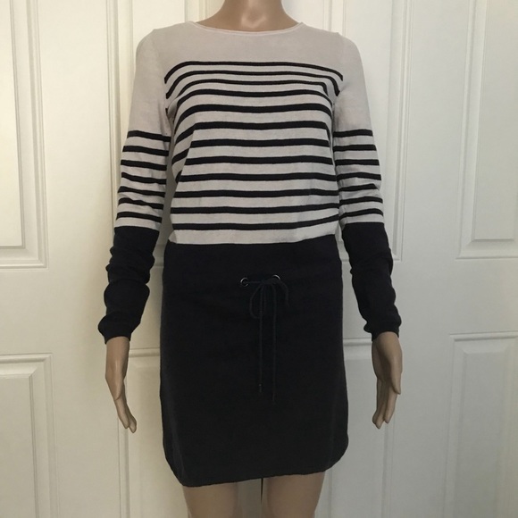 Comptoir Des Cotonniers Dresses & Skirts - Comptoir des cotonniers sweater dress striped SX/S navy beige